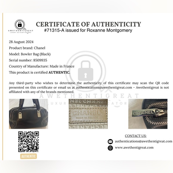 🔥CHANEL BUNDLE Black Bowler Bag AND Quilted Wallet with COAs🔥 - Picture 15 of 16